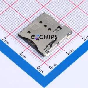 SA0701254135-91-01 SIM Card Connector SMD Connector Self-Return Type Micro SIM Card Card Holder 1.35mm - Product Image 1