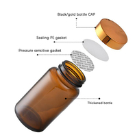 60ml 100ml 120ml 150ml 200ml 250ml Comprimés Capsules Médicaments Compléments Alimentaires Bouteilles En Verre Comprimés De Vitamines Bouteilles En Verre