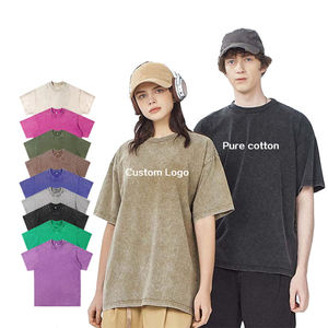 Camiseta Oversize Personalizada con Lavado Ácido, 100% Algodón, 230g, Diseño Liso, Patrón Sólido, Cómoda, Moderna, Unisex, Estilo Desgastado - Product Image 6