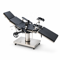 Table d'opération mécanique CE en acier inoxydable 304, table chirurgicale manuelle pour chirurgie générale, gynécologie, obstétrique, orthopédie