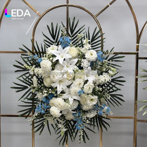 พวงดอกไม้ประดิษฐ์ทรงกลมคุณภาพสูงสำหรับงานศพและงานไว้อาลัย  รับผลิตตามสั่งจาก LEDA - Product Image 6