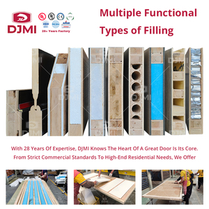 Puerta Interior <span class=keywords><strong>de</strong></span> Madera Hecha a Medida en Foshan con Marco Metálico, Puerta <span class=keywords><strong>de</strong></span> Madera <span class=keywords><strong>para</strong></span> Hotel con Marco Metálico, Puerta Interior <span class=keywords><strong>de</strong></span> Madera Ignífuga - Product Image 3