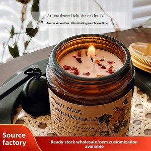 Bougie parfumée artisanale en cire <span class=keywords><strong>de</strong></span> soja sans fumée <span class=keywords><strong>pour</strong></span> chambre à coucher, aide au sommeil, cadeau, boîte souvenir, style classique - Product Image 2