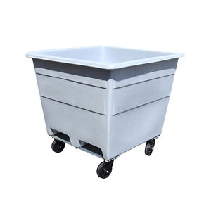 1200L court délai de livraison chariot élévateur bac en vrac 1410mm Dia X 935mm hauteur 375 Gal capacité antirouille étanche HDPE rotomoulage - Product Image 2