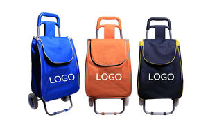 Chariot de courses pliable direct usine avec roues, capacité 50 kg, roulettes de 160 mm de diamètre pour chariots de <span class=keywords><strong>supermarché</strong></span> - Product Image 6