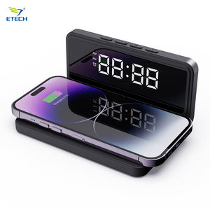 Réveil avec chargeur sans fil rapide et affichage de l'heure |   15W certifié Qi |   Réveil intelligent avec port USB-C - Utilisation en intérieur - Product Image 3