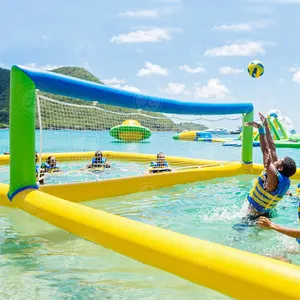Commercial Inflatable Court Portable Inflatable Volleyball Pool Outdoor Floating Volleyball Field Water Beach