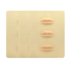 Wholesale Tattoo Microblading Silicone Pmu 3D Pads Manufacturer Blank Artificial Training Lip Practice Skin