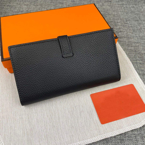 กระเป๋าใส่บัตรหนัง PU ขนาดใหญ่ทันสมัย ป้องกัน RFID พร้อมซิป  กระเป๋าสตางค์แบบพับสองตอนสำหรับผู้หญิง บุด้วยโพลีเอสเตอร์ - Product Image 2