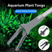 Pince de nettoyage d'aquarium durable Jeneca, outil de nettoyage de réservoir de poissons, pince à dents en plastique légère et écologique, pour salon et patio