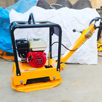 Pompe vibrante portative robuste à moteur essence 30KN de force, 5,5 CV de puissance pour le compactage de routes, de sols et d'asphalte, réversible