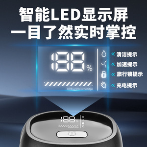 Afeitadora eléctrica rotativa de seis cuchillas con cabezal flotante y accesorio magnético para una fácil limpieza y reemplazo - Product Image 5