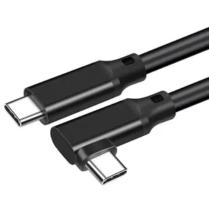 Di alta qualità 4K 60 @ Hz 5A 100W ricarica rapida USB tipo C cavo dati 20Gbps VR giochi Mobile prolunga cavo USB 90 gradi
