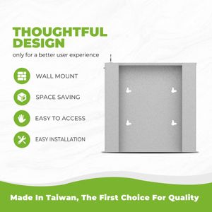 Double 304 Stainless Steel Disposable Glove Box Holder With Lock for Medical & Food Processing - Product Image 3