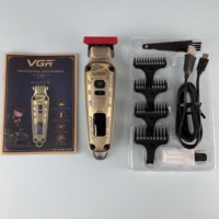 Tondeuse à cheveux professionnelle sans fil rechargeable Vgr V-901, nouveau design, pour hommes