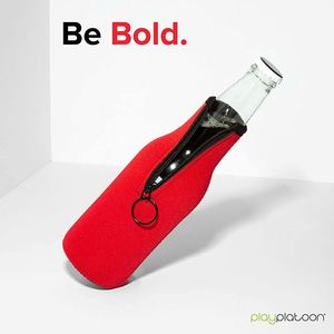 Funda Aislante Personalizable de Neopreno para Vasos de Cerveza y Champán, Estilo Buceo, con Cierre de Cremallera y Logotipo Imprimible - Product Image 6