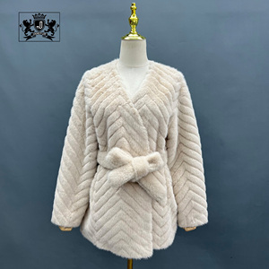 Janefur Hot <strong>Sale</strong> Winter Elegant Puffy Windproof Faux <strong>Mink</strong> <strong>Coat</strong> <strong>for</strong> Lady Custom Women Comfortable Belt Style Fake <strong>Mink</strong> Fur <strong>Coat</strong> - Product Image 5