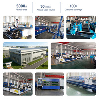 Machine de découpe laser fibre CNC pour tôles et tubes, idéale pour les structures en acier, portails, cadres de portes et garde-corps, 1500W-12000W