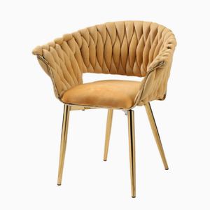 <span class=keywords><strong>Fauteuil</strong></span> de salle à manger de luxe italien de haute qualité avec accoudoirs en velours et pieds en métal rose pour restaurant - Product Image 2