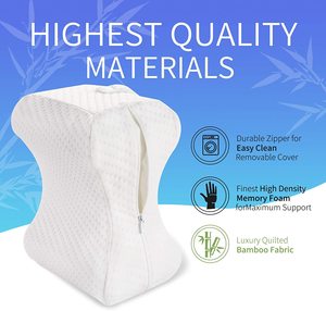 Gối Đầu Gối Mút Hoạt Tính Tạo Khối Cho Người Ngủ Bên Hông Gối Nêm Chân Căn Chỉnh Cột Sống Để Ngủ Cho Lưng Hông Giảm Đau Đầu Gối - Product Image 6