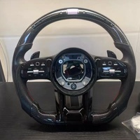 Volant en fibre de carbone pour Mercedess Benzs W223 W212 W221 W222 C43 C63 W172 W218 W166 Volant LED Accessoires de voiture