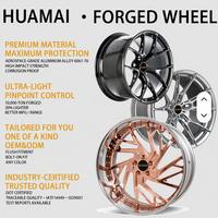 Jantes forgées 2 pièces 5 trous 20 22 24 pouces Chrome Or Rose à déport profond 5*114.3 5*120 pour Dodge Charger Chrysler 300C