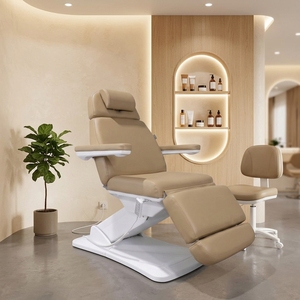 Poltrona Elettrica per Esami Medici con 4 Motori, Lettino per Podologia, Dermatologia, Estetista, Trattamenti Viso e Ciglia - Product Image 2