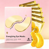 Masque pour les yeux en feuille d'herbes biologiques OEM, patch à la centella, acide hyaluronique, peptide, anti-rides, hydratant, anti-poches, anti-cernes