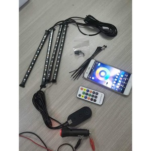 Ambient Light Soft Strip 12V 4-Piece Set With Controller For <b>Car</b> <b>Interior</b> Lighting - Product Image 4