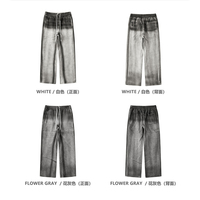 Pantalones de chándal anchos Ombre con efecto degradado, teñido anudado, con cordón, cintura elástica, bolsillos laterales, forro polar grueso, unisex, estilo urbano, al por mayor