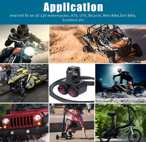 12V 16A Rocker Thiết bị chuyển mạch đôi điều khiển tay lái giết nút on/off đèn pha đèn pha nguy hiểm phanh Sương Mù Ánh Sáng Thiết bị chuyển mạch - Product Image 6