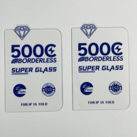 Pelindung Layar Kaca Tempered 8K HD 500C Grade AAA 9H Super Curve Tanpa Bingkai ESD untuk 18 Duo 18 Pro Max 18Fold