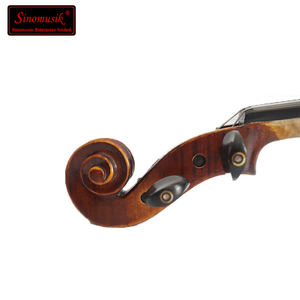 Aiersi marca profesional hecho a mano barnizado rojo marrón violín de arce flameado de alta calidad con estuche <span class=keywords><strong>y</strong></span> arco - Product Image 4