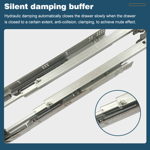 Rail de glissière dissimulé SGCC pour tiroirs de cuisine et de salle de bain matériel de tampon télescopique durable pour meubles de chambre et de maison - Product Image 4