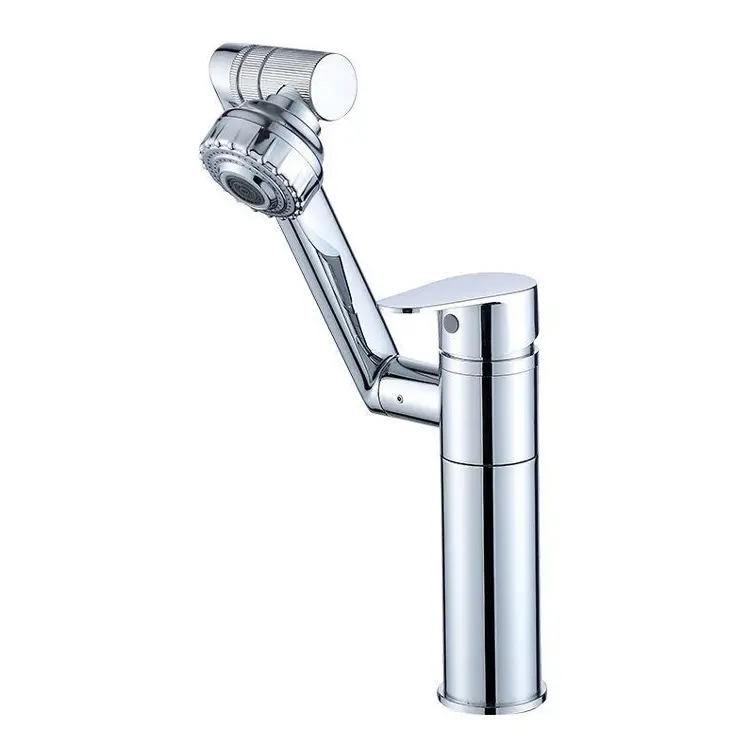 Modern Rotate Household Multi-functional Hot and Cold Mixer Bathroom Basin Faucet With Mechanical Arm