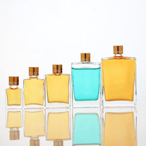 Clear <strong>Mini</strong> 50ml 100ml Glass Liquor <strong>Bottles</strong> with Screw Aluminum Cap Great for Weddings Party Favors Events &amp; Tequila - Product Image 4