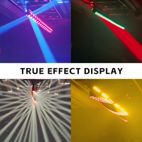 AMG ART Promotion 10x80W Pleine couleur RGBW Blanc chaud 5 têtes Nunchaku Rotation continue double face 360 degrés Beam Wash Strobe