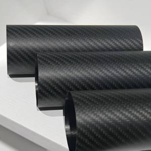 Tube rond en fibre de carbone léger haute résistance avec une excellente capacité de charge et des dimensions personnalisables - Product Image 1