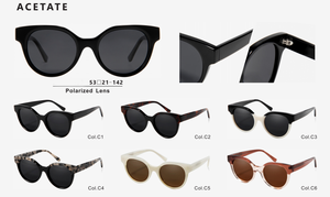 Nueva Llegada SA0258 Gafas de Sol Redondas Unisex de Acetato con Montura Completa, Protección UV400, para Adultos, OEM, Disponibles, Alta Calidad - Product Image 5