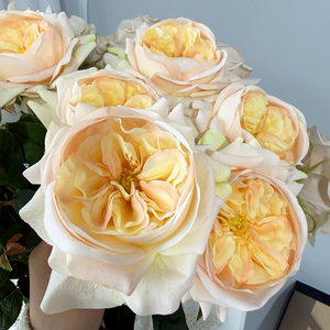 Rosa Artificial Naranja <span class=keywords><strong>de</strong></span> Tacto Real, <span class=keywords><strong>Tallo</strong></span> Único, Tamaño Grande, Decoraciones para Bodas y San Valentín, <span class=keywords><strong>Rosas</strong></span> <span class=keywords><strong>de</strong></span> Larga Duración, <span class=keywords><strong>Precio</strong></span> Razonable - Product Image 1