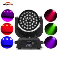 Promotion : 36 projecteurs LED Wash mobiles 10W RGBW avec zoom et contrôle DMX512/sonore