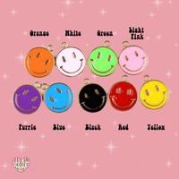 BSBH Vente Chaude De Mode Vintage Partie Miroir En Plastique Laser Disco Ball Porte-clés Avec Sourire Visage Pendentif
