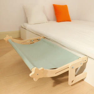 Lit carré en bois pour chat toutes saisons et hamac <span class=keywords><strong>suspendu</strong></span> à fixer au fenêtre pour bronzer, design hiver chaud et gain <span class=keywords><strong>de</strong></span> place - Product Image 6