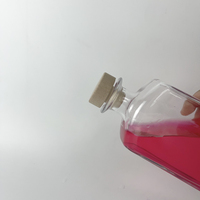 Vente chaude, bouteilles de verre à vin, vodka, whisky, tequila, liqueur, à large ouverture, rectangulaires, populaires, 500 ml, 750 ml