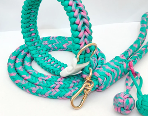 Conjunto de entrenamiento de perro con hebilla de Metal personalizado de lujo patrón sólido poliéster nailon impermeable elegante collar para mascotas Correa separable moderna - Product Image 3