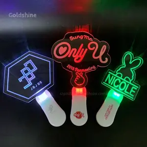 Custom Design Acrylic 15 Colors Changing LED Light Stick Design Acrylic Led wand for Concert Bar Party