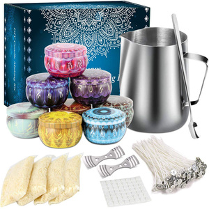 Kit de fabricación de velas de acero inoxidable de nuevo estilo, suministros perfumados Mac para bodas navideñas, incluye cera de soja, cera de parafina de cera de abejas - Product Image 5