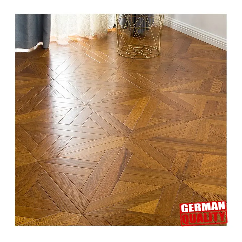 Noz americana gravada hdf parquet madeira piso laminado