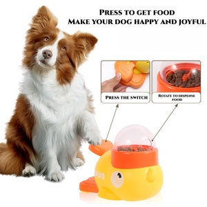 Nouveau Jouet Interactif pour Animaux de Compagnie en Forme de Canard Jaune, Distributeur Lent de Nourriture, Jouet de Puzzle pour Chats et Chiens, Jouet à Pression Anti-Fuite - Product Image 1