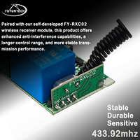 Kit de commutateur à distance RF sans fil DC12V, contrôleur monocanal avec 2 télécommandes à un seul bouton, adapté aux commutateurs de circuit